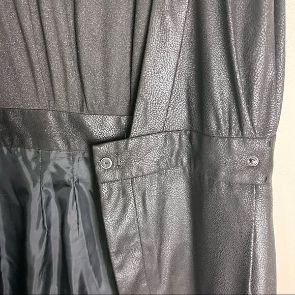 FRENCH CONNECTION Crossover Front Bodycon. Dress Black Size 4 - Picture 4 of 6